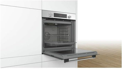 HBA553BR0 Four Intégrable Série 4 - Four Multifonction - 3400 W - Grande Capacité De 71 L - Inox