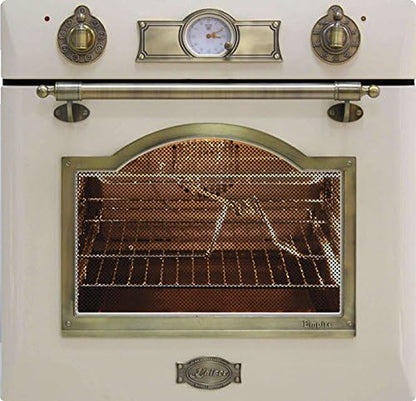 EH 6355 Elfem Four Encastré Électrique 67L + KCT 7795 Elfem Plaque De Cuisson À Induction 77 Cm - Ivory/Luxe/Rétro/8 Fonctions/Autosuffisant