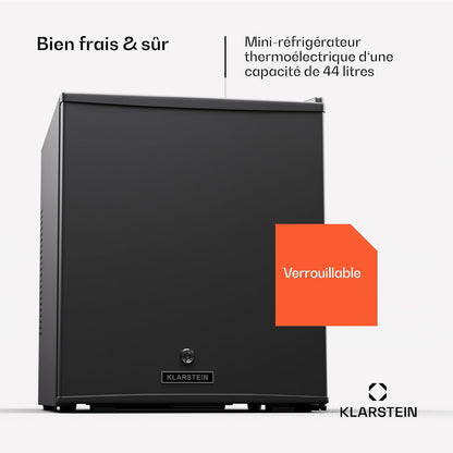 Mini Frigo Et Congelateur De Chambre De 44L, Snacks, Boissons, Petit Frigo Top Silencieux, Mini Bar, Petit Réfrigérateur Camping, Mini Frigo Cosmetique, Refrigerateur Avec Étagères Réglables