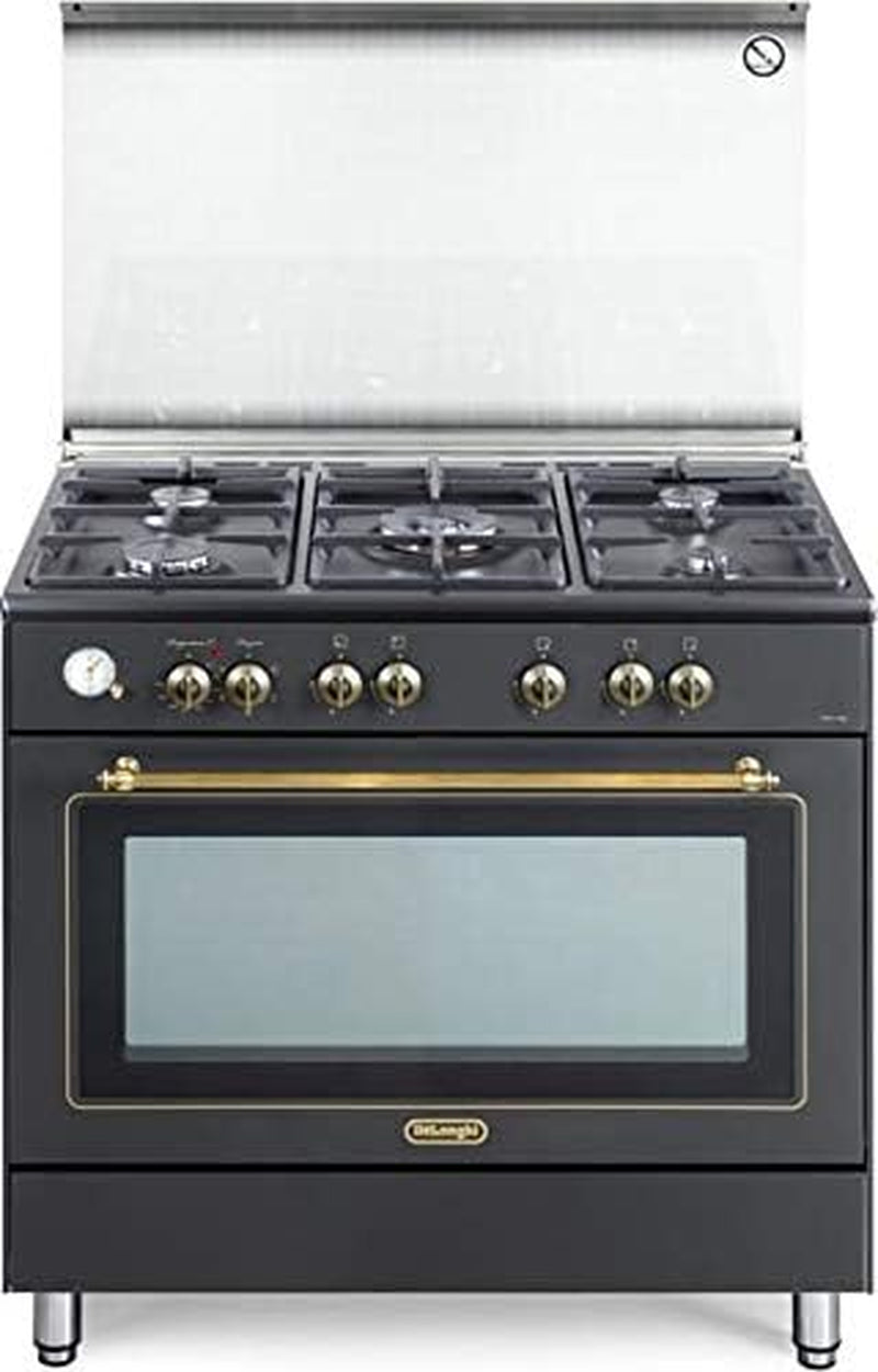 Cuisinière À Gaz Avec Four Électrique, N° 5 Feux, 90 X 60 Cm, PEMA 965 C ED Line Country