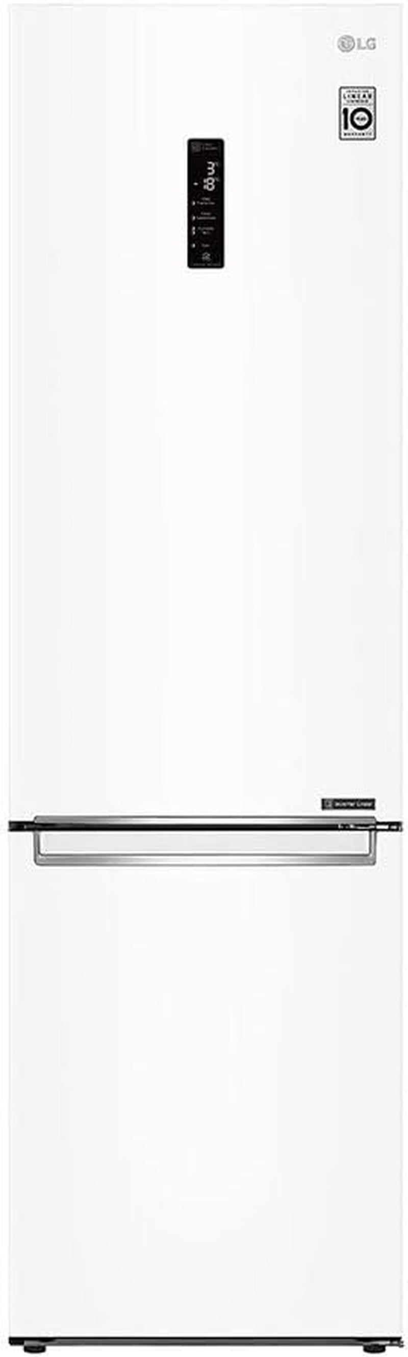 GBB72SWDMN Réfrigérateur Combi No Frost 203 Cm Avec Congélateur, Compresseur Smart Inverter, 384 Litres Blanc