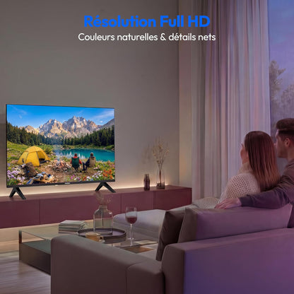 Téléviseur Full HD 100,3 Cm (40 Pouces) (Smart TV, HDR, VIDAA Store, Prime Video, Disney+, DAZN, Paramount+, Hbbtv, PVR, Triple Tuner HD, MD 840102)