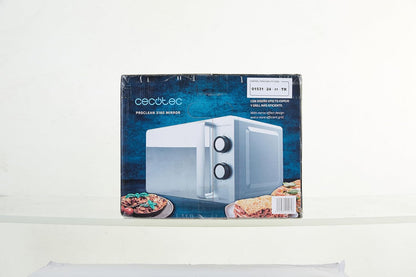 Micro-Ondes Proclean 3160. Revêtement Ready2Clean Pour Un Meilleur Nettoyage, Technologie 3D WAVE, Grill 800 W, 20 L. Design Élégant Avec Porte, 6 Niveaux, Argenté Miroir.