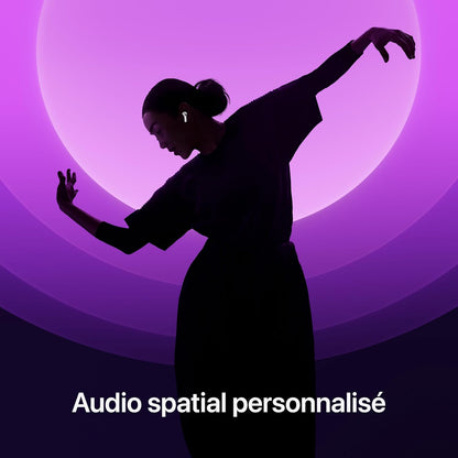 Airpods 4 Écouteurs Sans Fil, Casques Et Écouteurs Bluetooth, Audio Spatial Personnalisé, Résistance À La Transpiration Et L’Eau, Boîtier De Charge USB-C, Puce H2, Jusqu’À 24 Heures D’Autonomie