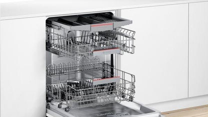 SMI6ZCS00E Série 6 Lave-Vaisselle Intelligent, Intégré, Largeur 60 Cm, Tiroir À Couverts, Fabriqué En Allemagne, Programme Silence, Particulièrement Silencieux, Panier Supérieur Rackmatic