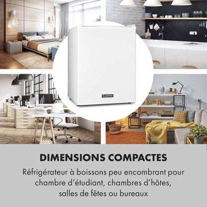 Mini Frigo De Chambre De 40L Pour Snacks Et Boissons, Petit Frigo Top Silencieux, Mini Bar, Petit Réfrigérateur Camping, Mini Frigo Cosmetique, Refrigerateur Avec Étagères Réglables, 5-15°C