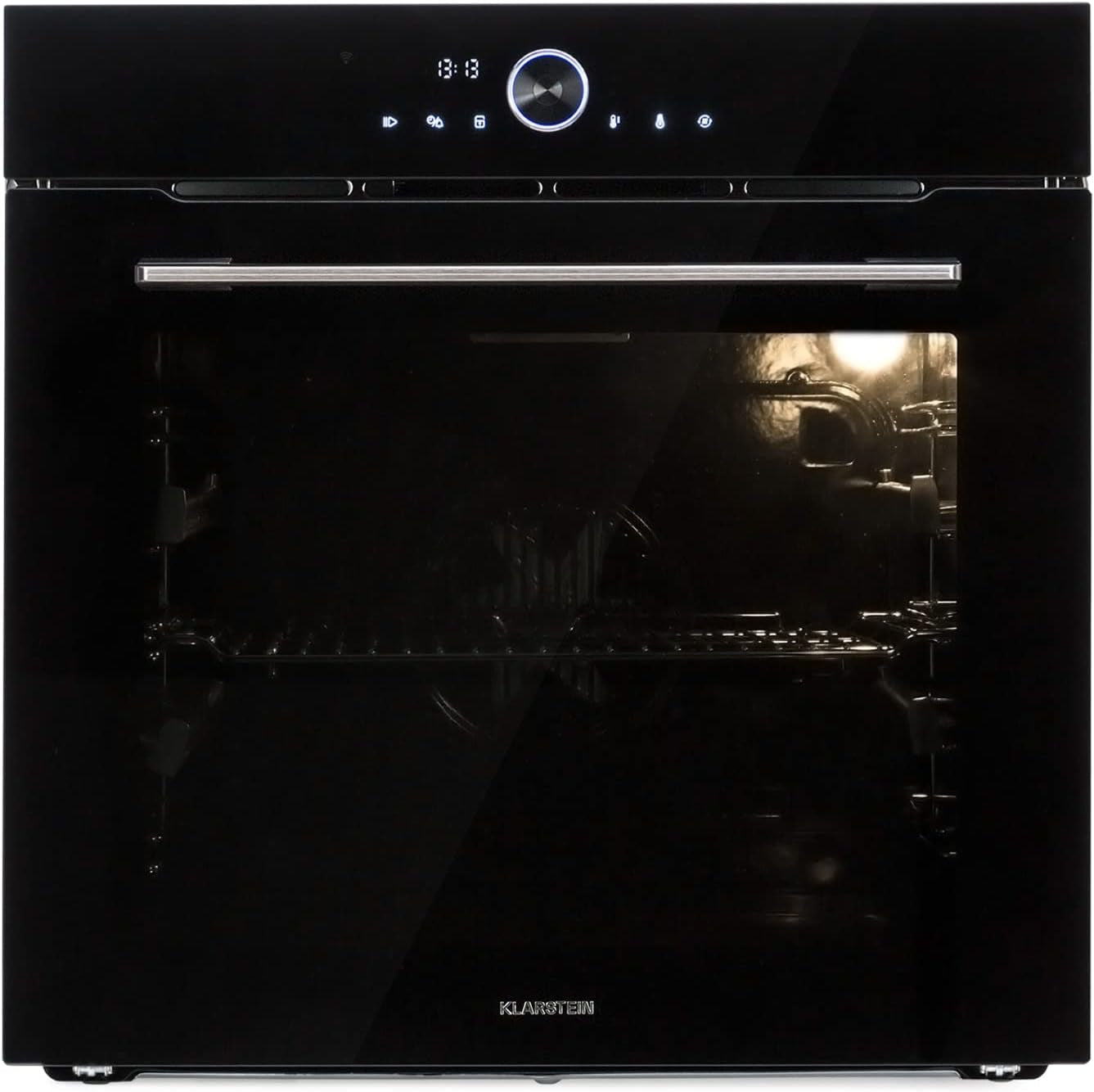Four Encastrable Chaleur Tournante, Four Encastrable Noir Avec 11 Modes, Four Electrique Avec Décongélation, Convection, Grill, Four Connecté De 73L, Utilisation Facile, Four À Encastrer