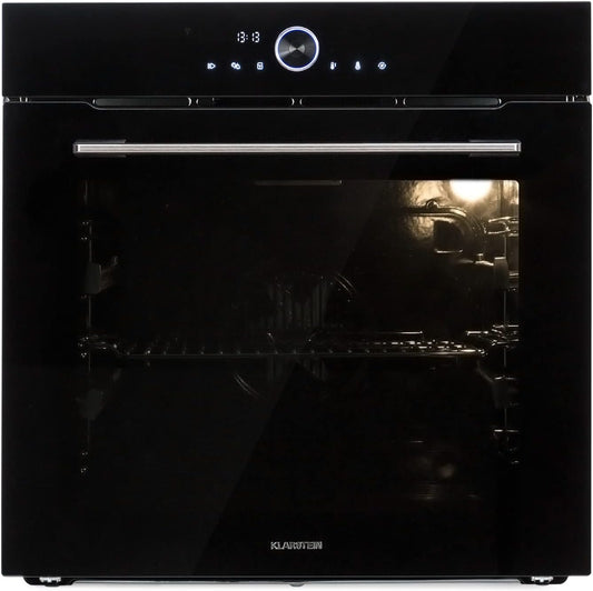 Four Encastrable Chaleur Tournante, Four Encastrable Noir Avec 11 Modes, Four Electrique Avec Décongélation, Convection, Grill, Four Connecté De 73L, Utilisation Facile, Four À Encastrer