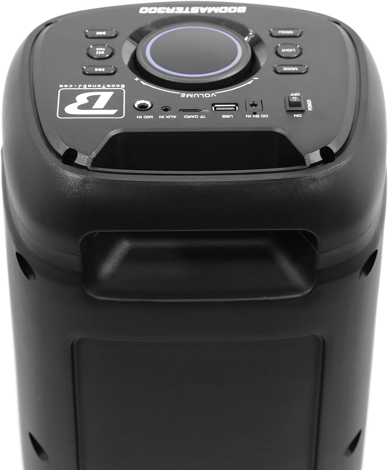 Boomtone DJ Boomaster 300 Enceinte Bluetooth Lumineuse LED Portable Puissante 250W, Enceinte Karaoke, Bluetooth Sans Fil, TWS, Rechargeable USB, Tuner, Lecteur Usb/Carte SD. Télécommande Fournie