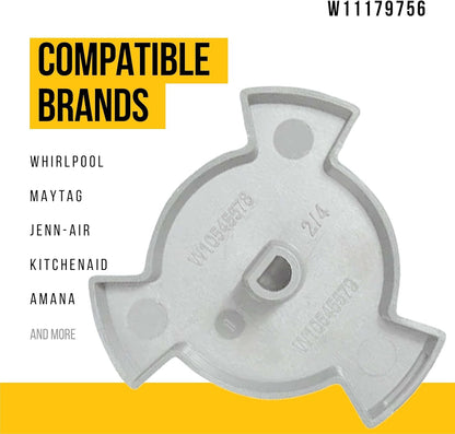 W11179756 Arbre – Tournant – Compatible Avec Whirlpool Maytag Jenn – Gamme De Four À Micro-Ondes Air Kitchenaid – Remplace AP6285622 W10545578 4547026 PS12348608 Remplacement Ultra Durable