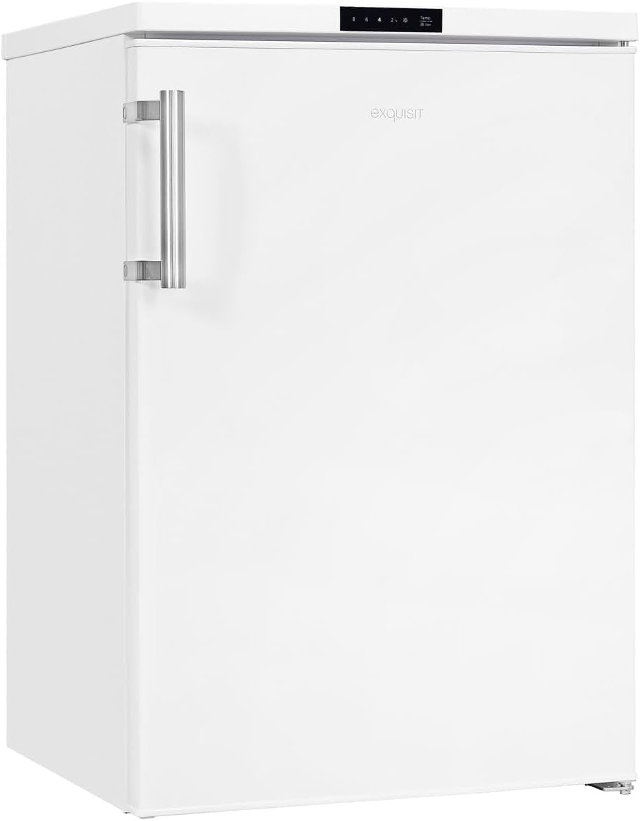 Exquisit KS16-4-HE-010D Standkühlschrank, 56 Cm Breit, 120 L, Temperatureinstellung, Eierablagen, Gemüseschublade, Schnellgefrieren, Weiß