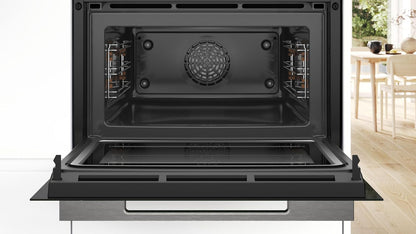 Four Combiné Micro-Ondes Encastrable Softclose -  SER8 CMG7241B1 Noir - Vol Four 45L - 16 Modes Cuissons - 455 X 594 X 548