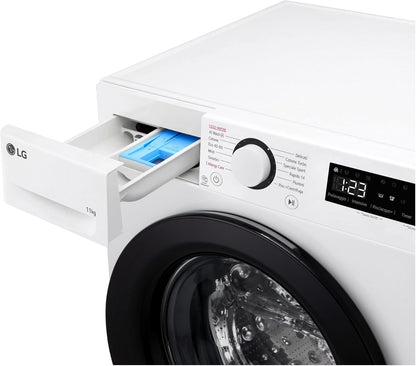 AI DD F4R3011NSWB Machine À Laver Classe a -10%, Charge Avant Série R3, Machine À Laver 11Kg, 1400 Tours, Aiwash, Lavage À La Vapeur, Moteur Direct Drive, Smart Diagnosis, Comptoir, Blanc