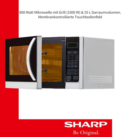 Home Appliances R742INW Micro-Onde Comptoir Micro-Onde Combiné 25 L 900 W Argent
