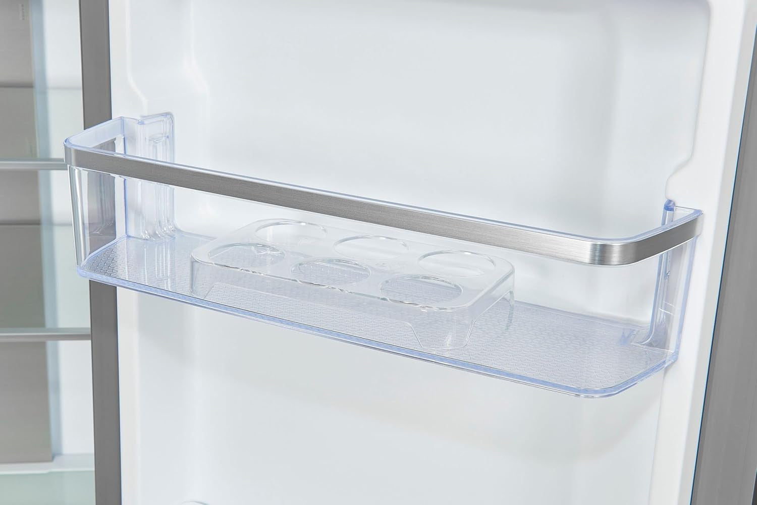 Exquisit MD430-100-WS-200E Stand Kühl-Gefrierkombination, 84Cm Breit, 432 L, Nofrost, Wasserspender, Inoxlook-Az