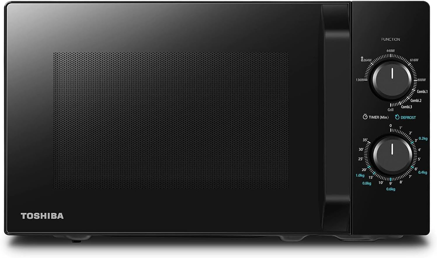 Four À Micro-Ondes 20 L MW2-MG20PF(BK)/GE, 800W/1000W Grill, Avec Grill Croustillant Et Fonction De Cuisson Combinée, 9 Niveaux De Puissance, Ampoule LED, Dégivrage Facile, Noir