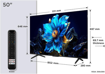 TV LED 4K QLED 50P79K 126 Cm Google TV