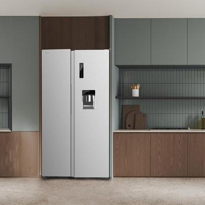 Bolero Refrigerator Coolmarket SBS 559 Inox E. 559 L, 177 Cm X 90 Cm, Class E, Multi Air Flow System, Total No Frost, Motor Inverter Plus.