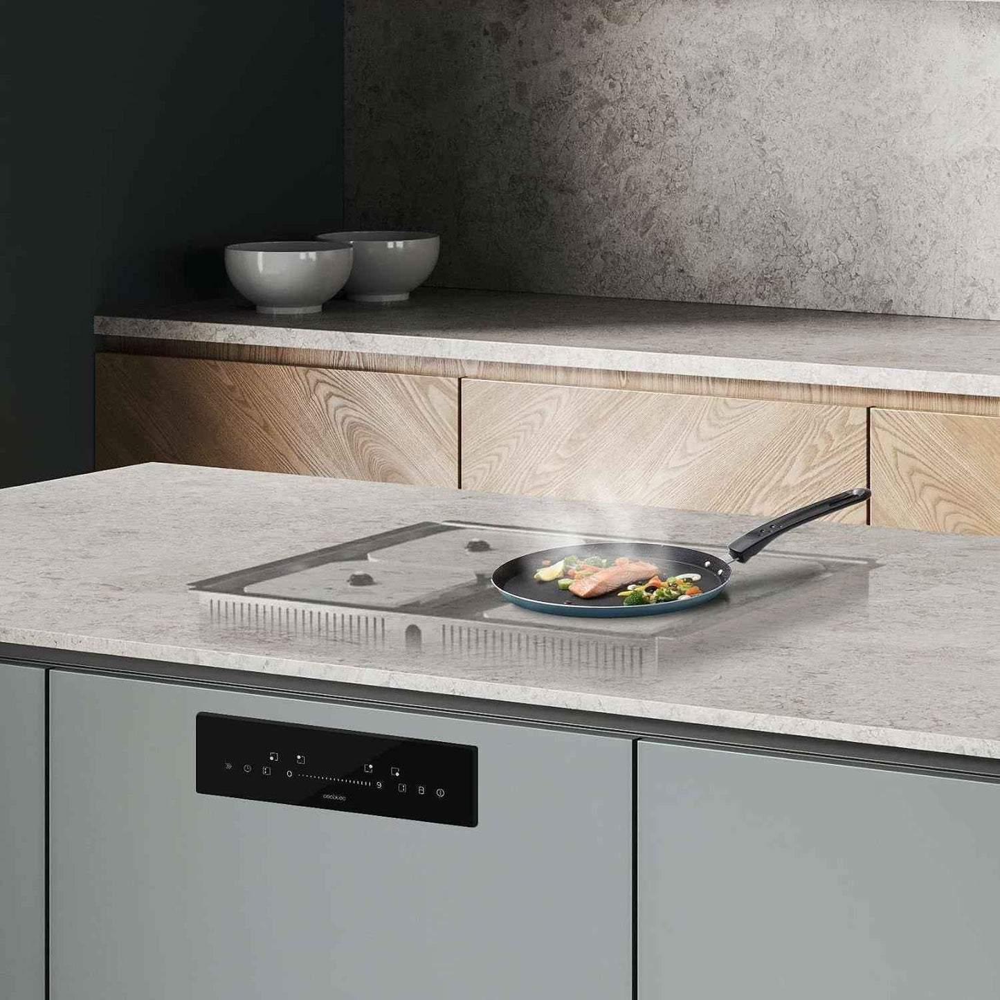 Plaques Invisibles Induction Bolero Squad I 4300 Invisible Fullflex | Puissance 7200 W, Télécommande Avec Slider, 4 Foyers Individuels Ou 2 Zones Flex, 9 Niveaux De Puissance, Fonction Booster