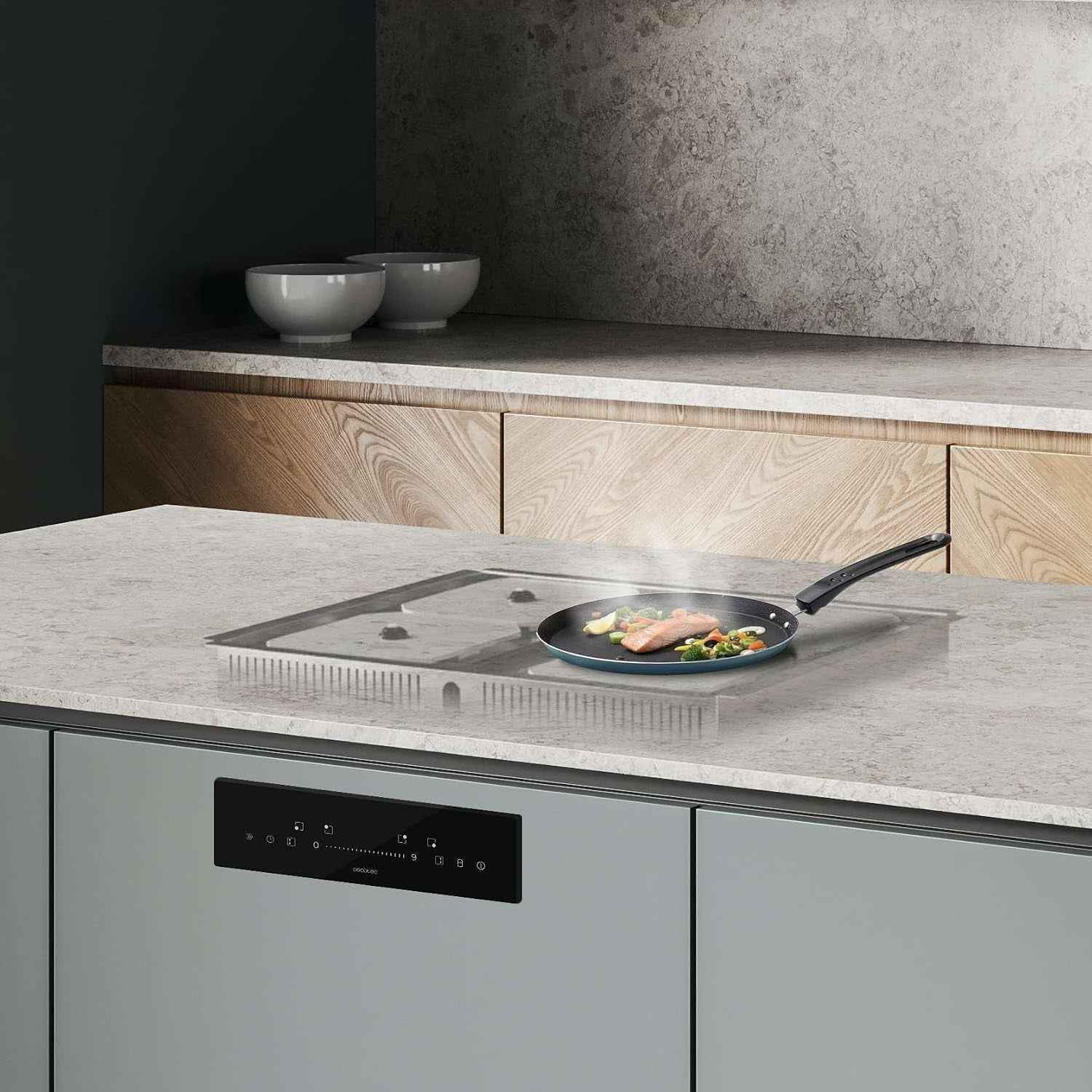 Plaques Invisibles Induction Bolero Squad I 4300 Invisible Fullflex | Puissance 7200 W, Télécommande Avec Slider, 4 Foyers Individuels Ou 2 Zones Flex, 9 Niveaux De Puissance, Fonction Booster