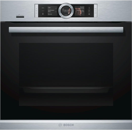 Four Encastrable Pyrolyse  HRG6769S6 - Four Multifonction Chaleur Tournante Ou Pulsée / 71 Litres / Classe a / Inox / Rails Télescopiques / Injection De Vapeur / Porte Froide (4 Vitres)