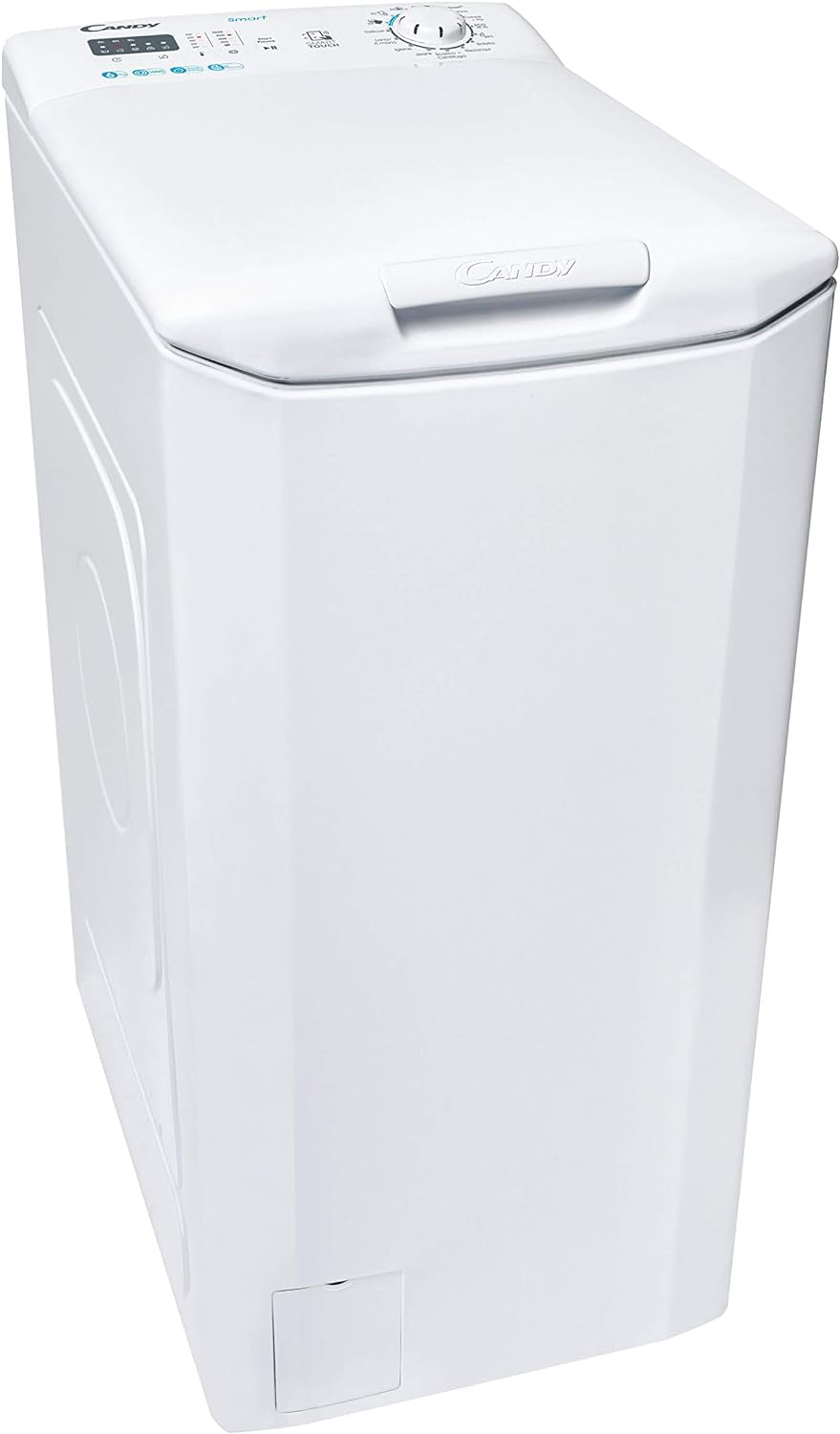 Smart CST 06LE/1-11 Machine À Laver À Charge Par Le Haut, 6 Kg, 1000 Tours, Connectivité NFC, Cycles Rapides, Détecteur Kg, Classe E, 41 X 60 X 86 Cm, Blanc