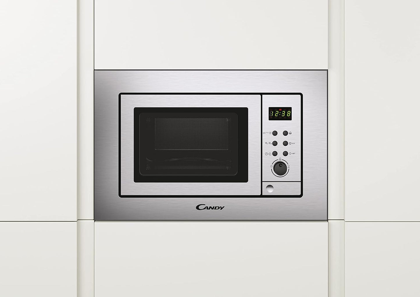 MIC211EX - Micro-Ondes Intégré/Intégré Avec Grill, 20 L, 800 W/1000 W, 8 Programmes Automatiques, Gris