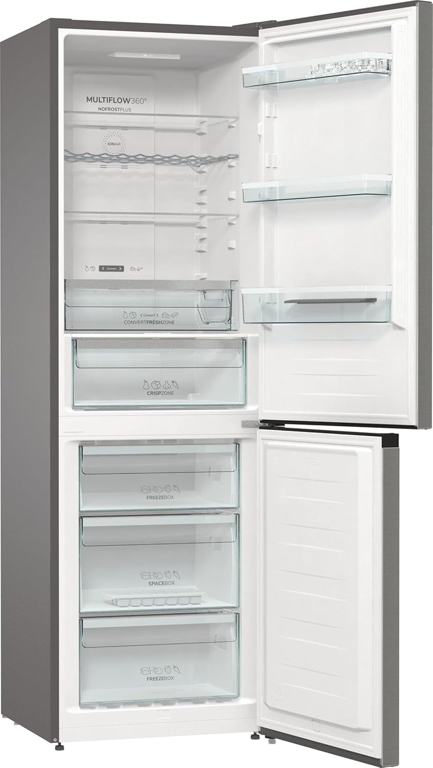 NRK6192AXL4 Réfrigérateur-Congélateur Autoportante 302 L Gris
