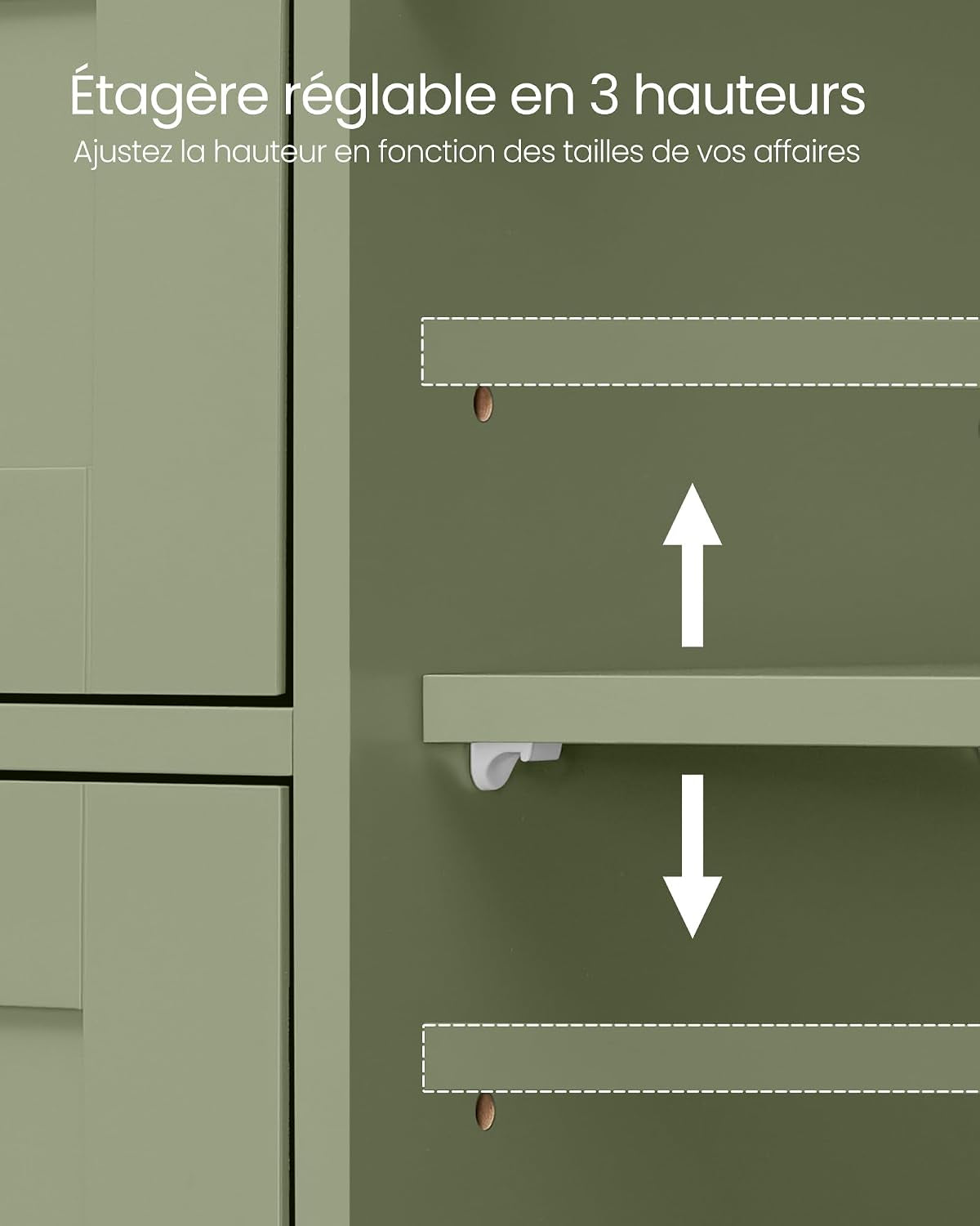 Meuble Salle De Bain Rangement, Armoire Gain De Place, Commode, Avec 4 Tiroirs, Placard Avec Porte, Étagère Réglable, 30 X 55 X 82 Cm, Vert Forêt LHC041C02
