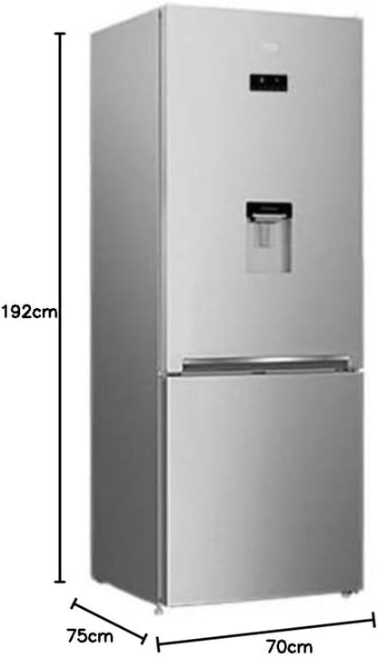 BEKO RCNE560E40DSN FRIGORIFERO CON CONGELATORE NO FROST 497 LT CLASSE E SILVER