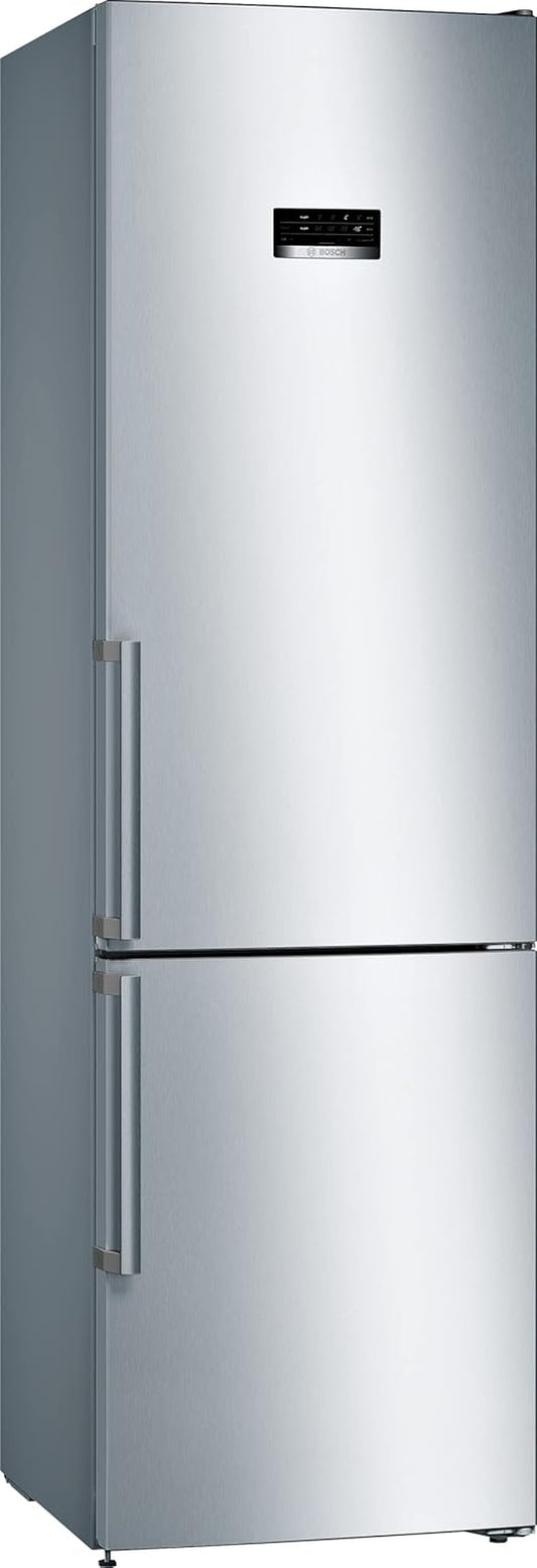Elettrodomestici KGN39XIDP Série 4, Réfrigérateur Combi Sans Installation, 203 X 60 Cm, Acier Inoxydable, Nettoyage Facile