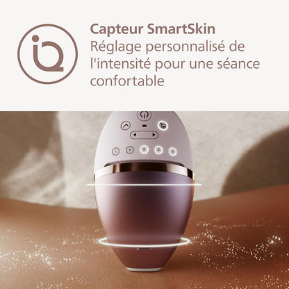 Lumea Epilateur À Lumiere Pulsee Serie 8000 - Epilateur Avec Technologie Senseiq, 2 Embouts Pour Le Corps Et Le Visage, Utilisation Filaire (Modèle BRI944/00)