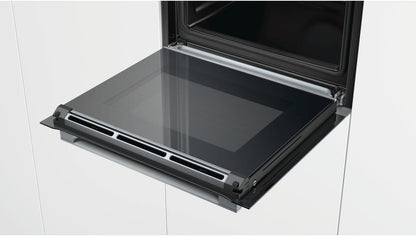 Four Encastrable Pyrolyse  HRG6769S6 - Four Multifonction Chaleur Tournante Ou Pulsée / 71 Litres / Classe a / Inox / Rails Télescopiques / Injection De Vapeur / Porte Froide (4 Vitres)