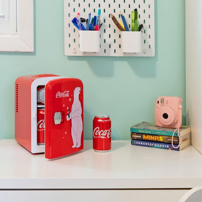 Coca Cola KWC4 Frigo Électrique Mixte Adulte, Rouge
