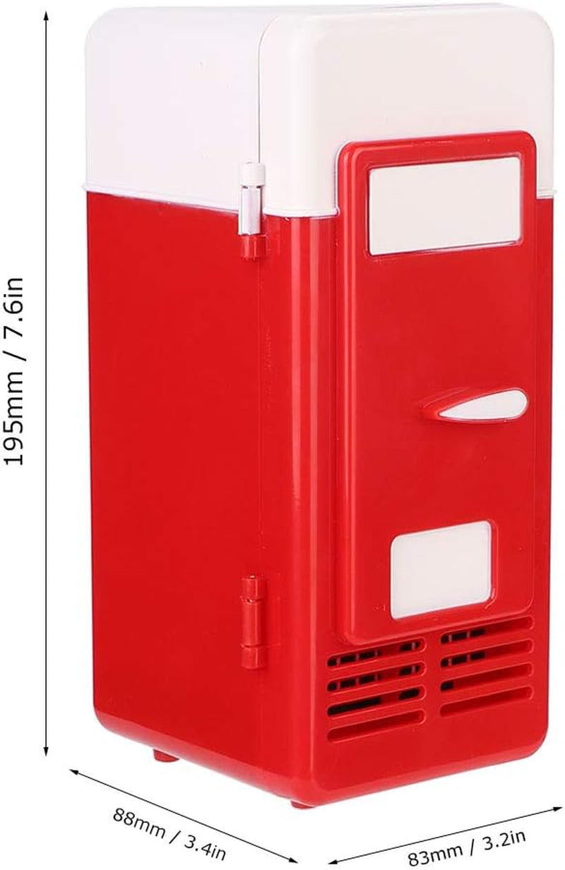 Mini Réfrigérateur, Mini Bureau USB Mini Chauffage Portable Refroidissement Double Usage Réfrigérateur Portable Refroidisseur De Boissons Pour Les Soins De La Peau Nourriture