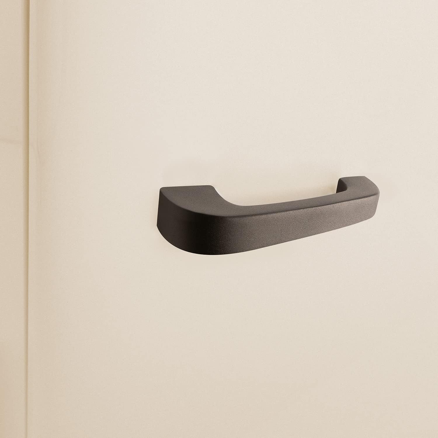 / RETRO FRIDGE 83.5 Black/Réfrigérateur Blanc Cassé Avec Poignée Noire/Pratique Et Fonctionnel, Matériaux Résistants