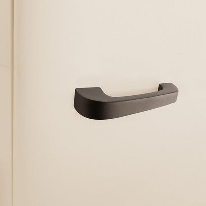 / RETRO FRIDGE 83.5 Black/Réfrigérateur Blanc Cassé Avec Poignée Noire/Pratique Et Fonctionnel, Matériaux Résistants