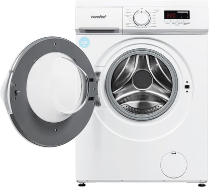 ' Lave-Linge 8KG Classe a Moteur BLDC 1400RPM Blanc CFE12EW80/W-FR | 15 Programmes, Prélavage, Lavage À La Lapeur, Lavage Rapide, Design Slim 48 Cm, Frontal Machine À Laver