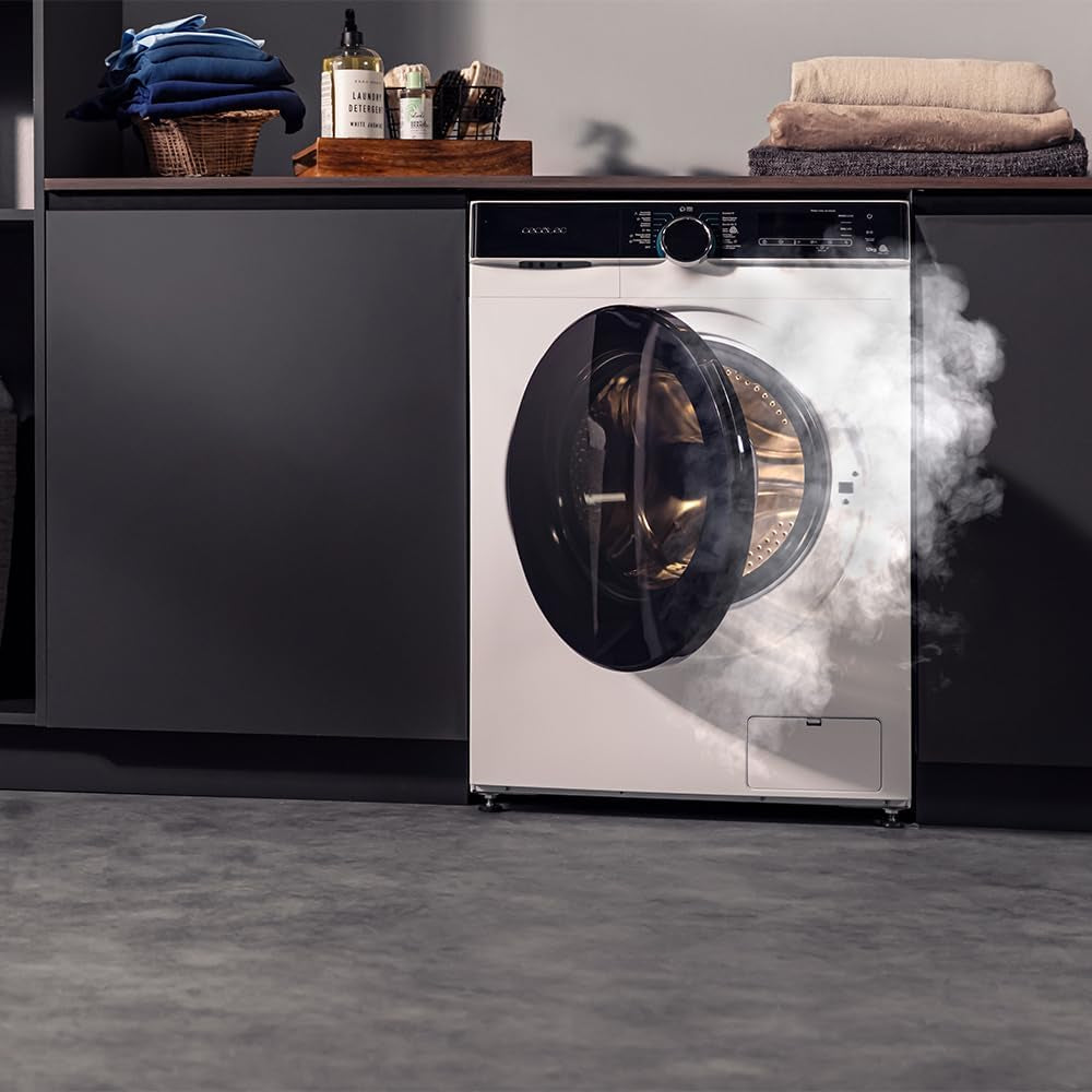 Lave-Linge À Chargement Frontal De 12 Kg Bolero Dresscode 121000 A. 2000 W, 1400 Tr/Min Réglables Au Maximum, Certification Woolmark, 14 Programmes, Nettoyage Automatique