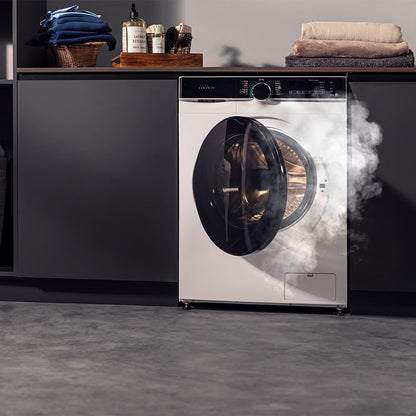 Lave-Linge À Chargement Frontal De 12 Kg Bolero Dresscode 121000 A. 2000 W, 1400 Tr/Min Réglables Au Maximum, Certification Woolmark, 14 Programmes, Nettoyage Automatique