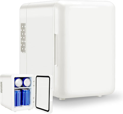 Otyzery Mini Réfrigérateur 4 Litres, Réfrigérateur Voiture Portable 12V/220V Avec Fonction Refroidissement Et Chauffage, Petit Réfrigérateur Cosmétique Silencieux Pour Chambre, Voiture, Bureau