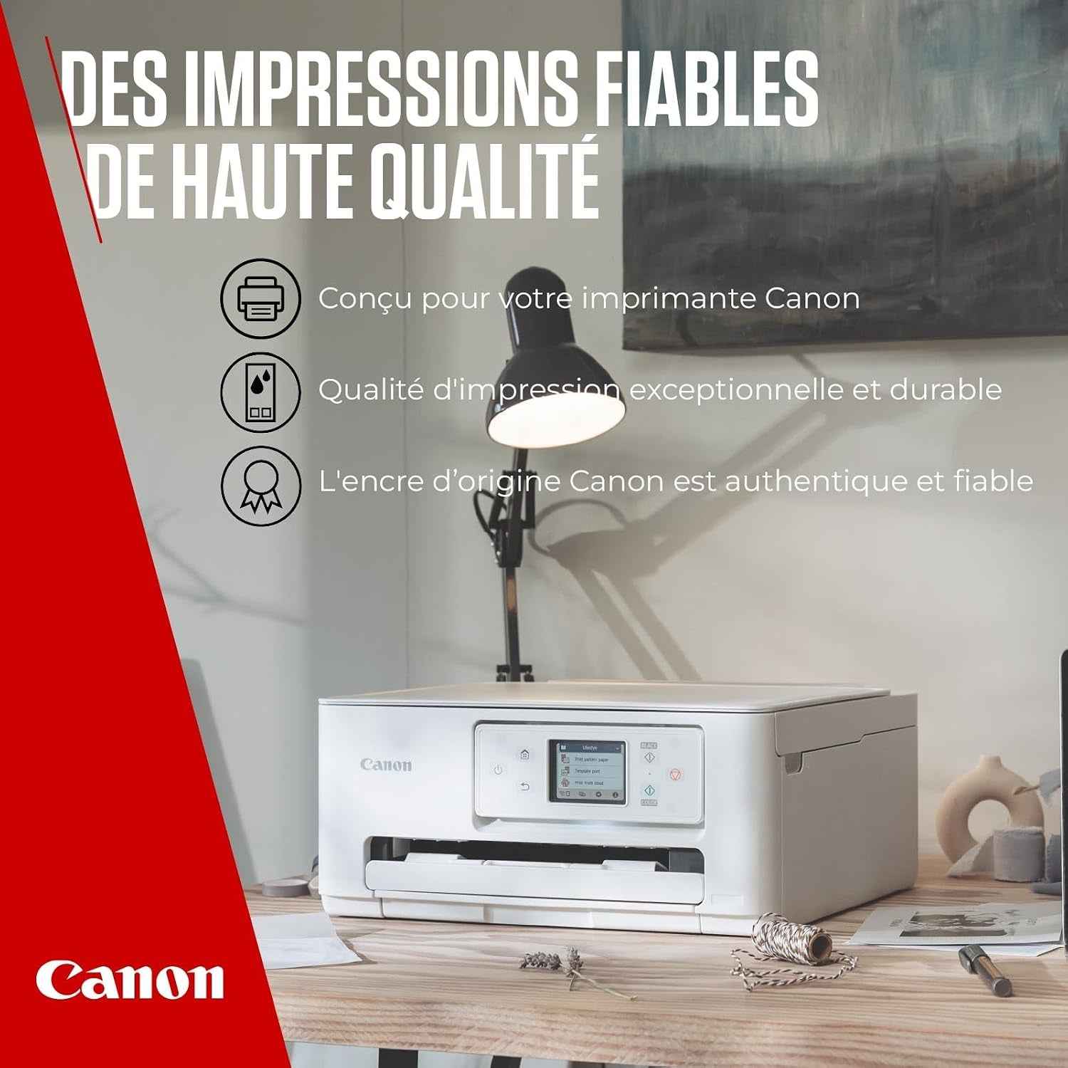 Canon PG-585XL + CL-586XL Fine Cartouches D'Encre D'Origine + Papier Photo | 10,3 Ml + 14,1 Ml D'Encre Véritable Et Papier Photo – Pour PIXMA Tr4755I, Ts3750I, Ts4150I, Ts6550I, Ts7650I Et plus Encore