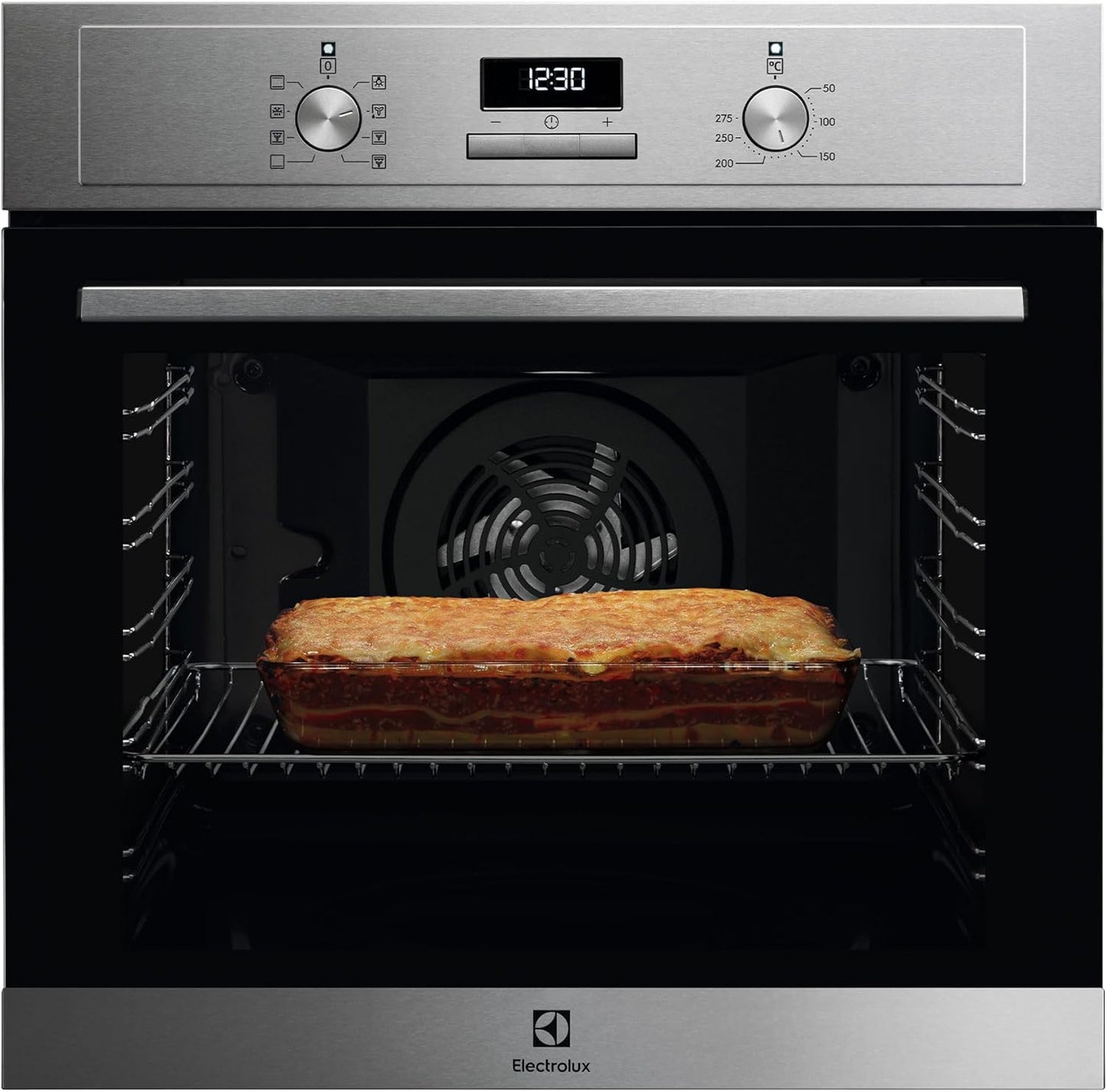 EOH3H54X Four Électrique À Convection, Multifonction, Grill Intégré, Série 300, 7 Fonctions, Cuisson À Plusieurs Niveaux, Nettoyage Aquaclean, 72 L De Capacité, Inox Anti-Traces De Doigts,