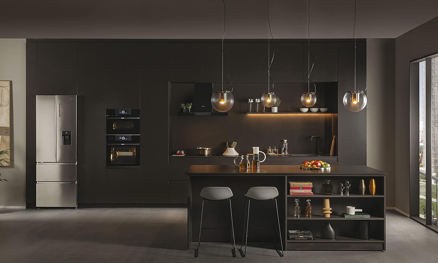 HFW7720EWMP Réfrigérateur Combiné - Pose Libre, 477L, My Zone Plus, Humidity Zone, Fontaine À Eau, Smart Home (Wi-Fi), Gris, Classe E