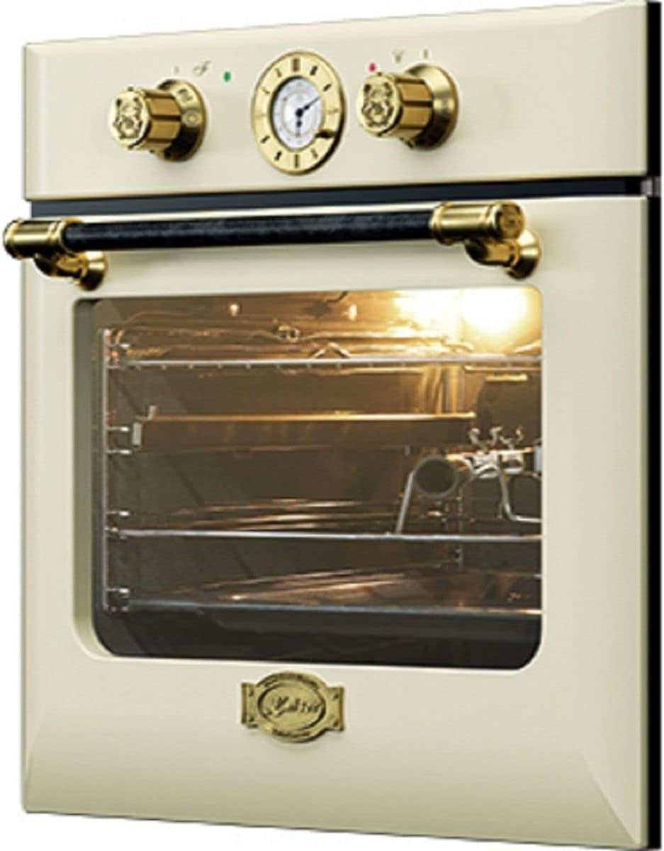 Kaiser Appareils De Cuisine Four Encastrable "EH 6432 Elfbe", Retro Four Électrique Encastrable, Autonome, 68 L, Tournebroche, 10 Fonctions,Fonction Pizza