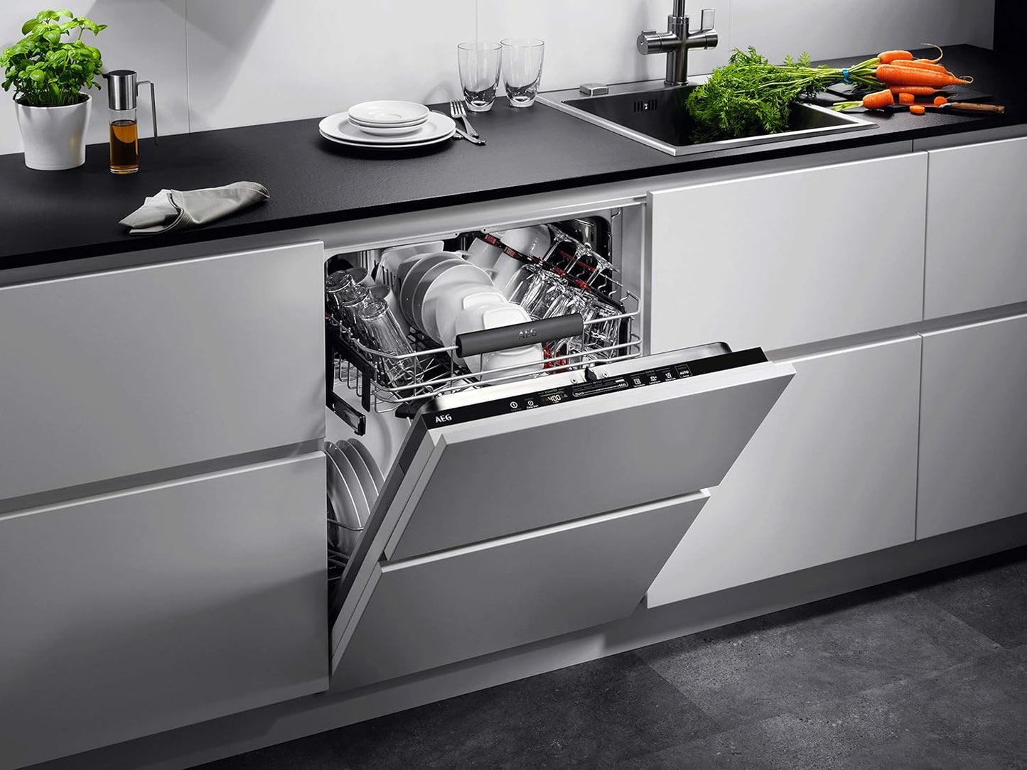 FSE63617P Lave-Vaisselle Entièrement Intégré 13 Couverts D Non Applicable, Noir