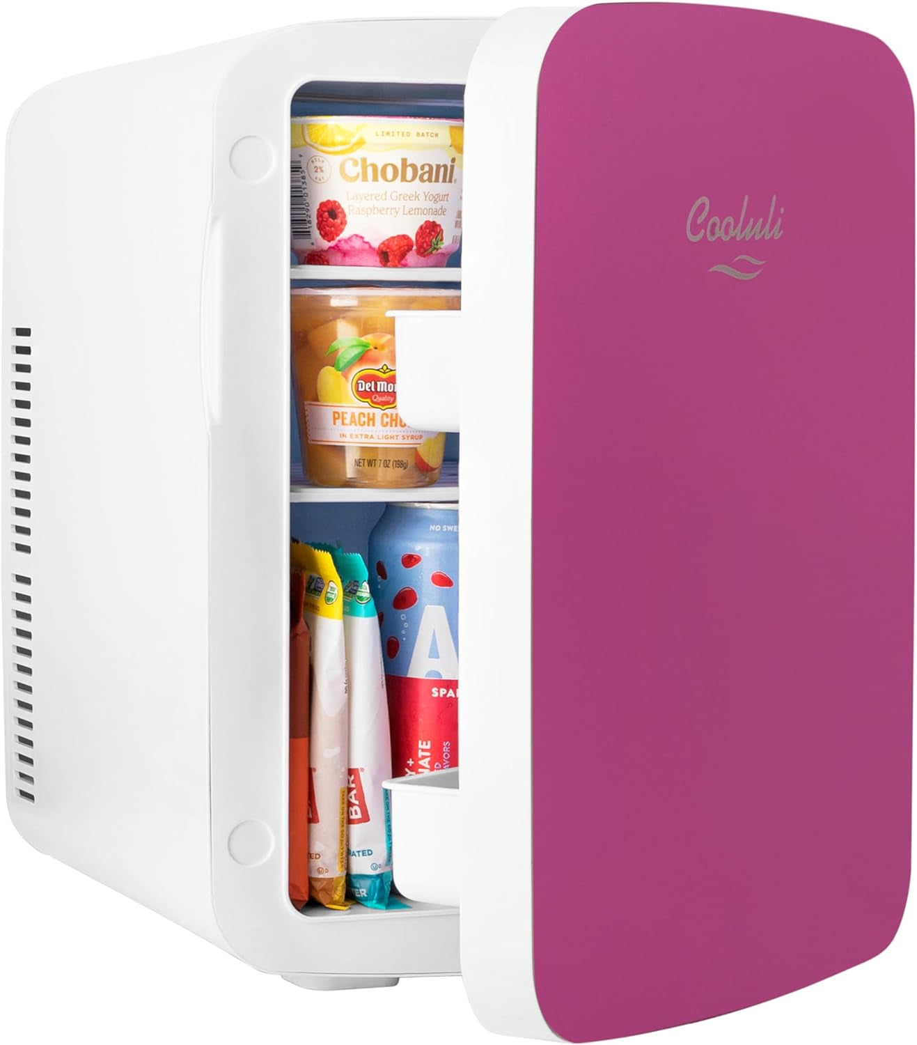 Cooluli Mini Réfrigérateur 15 L Pour Chambre À Coucher, Voiture, Bureau Et Dortoir Universitaire – Refroidisseur Portable Et Réchauffeur 12 V Pour Nourriture, Boissons, Soins De La Peau, Beauté Et
