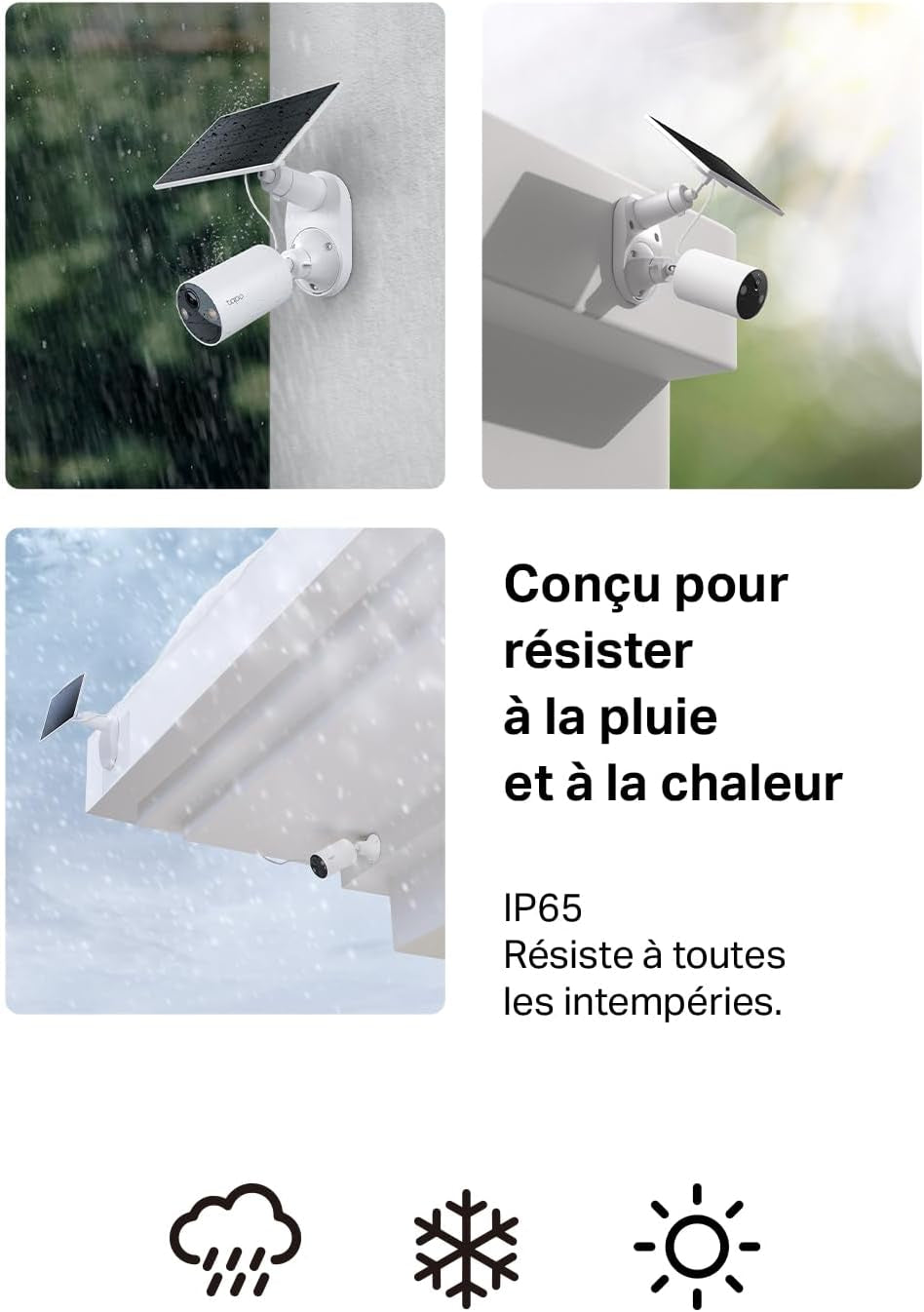 2K Camera Exterieur Sans Fil Solaire Detection Personne IA,C410 KIT | Alimentation Électrique Continue,Vision Nocturne Couleur, Stockage Flexible Microsd 512Go/Cloud,Ip65,Aucun Hub Requis