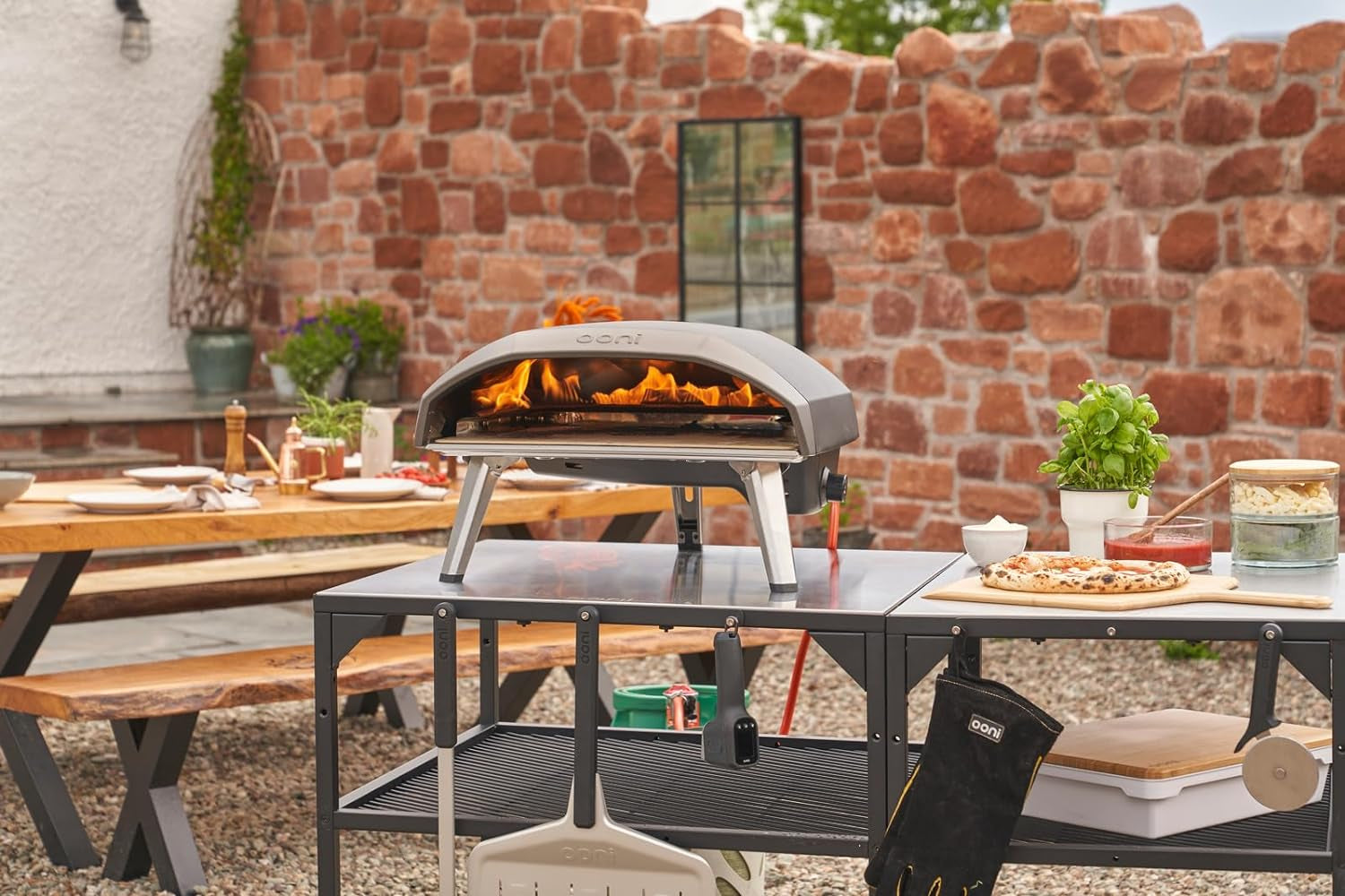 Koda 16 Four À Pizza À Gaz – 37 Mbar Four À Pizza Extérieur – Four À Pizza Portable – Cuisine Exterieure – Cuire D'Authentiques Pizzas Sur Pierre En 60 Secondes