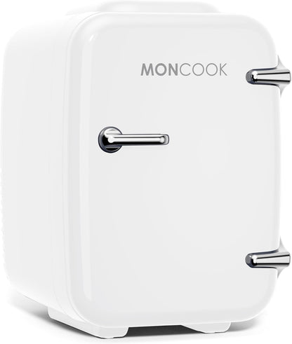 MONCOOK Mini Réfrigérateur - Mini Réfrigérateurs Portables Pour Soins De La Peau, Boissons - Refroidisseur Et Réchauffeur Thermoélectriques